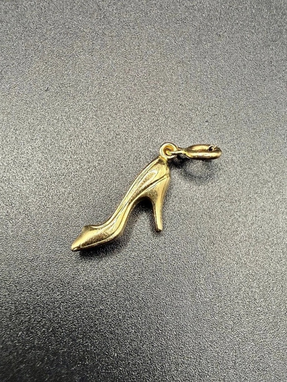 14k Yellow Gold Heel Charm Pendant Jewelry Hallo Disney